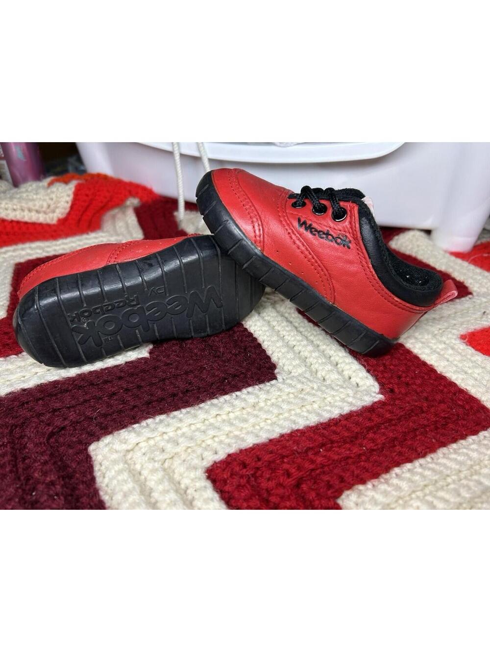 Vintage Red Reebok Weebok Sneakers- Toddler Size 5.5 Vintage Toddler Weekbok Red